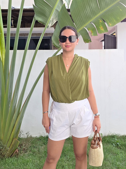 Flowy V-Neck Sleeveless Top