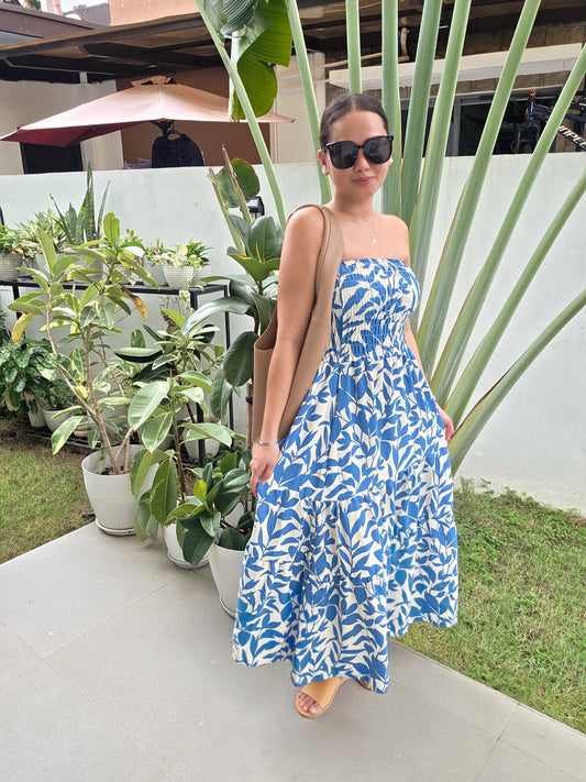 Smocked Tube Dress (Printed)