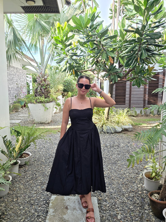 Strappy Bustier Midi Dress