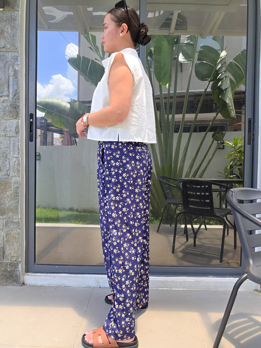 Flowy Floral Wide-Leg Pants