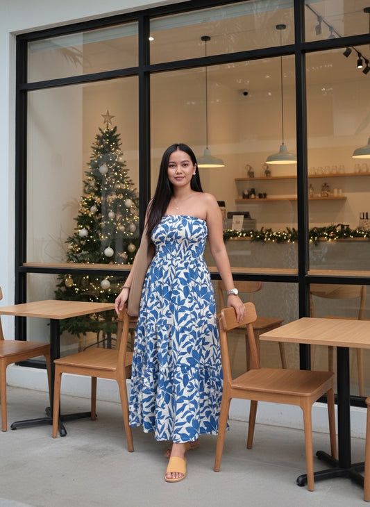 Smocked Tube Dress (Printed)