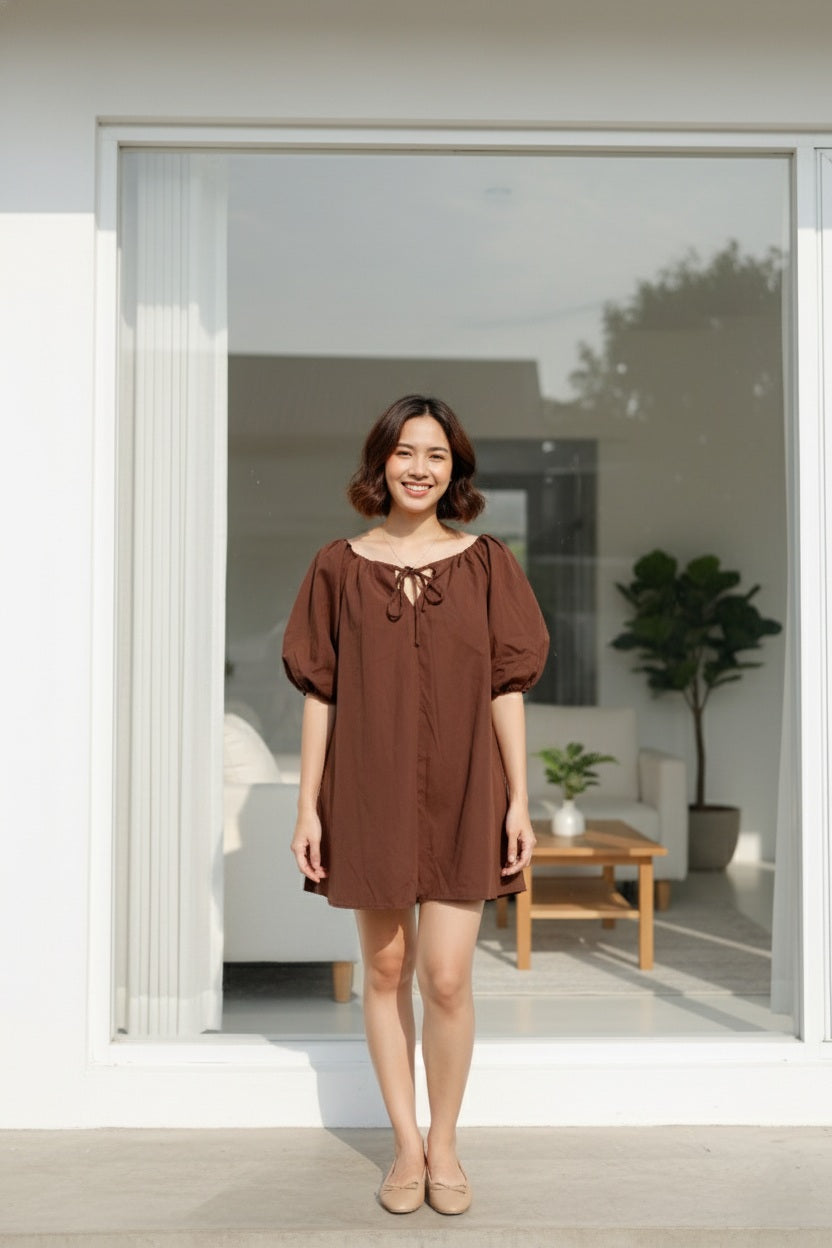 Balloon Babydoll Dress