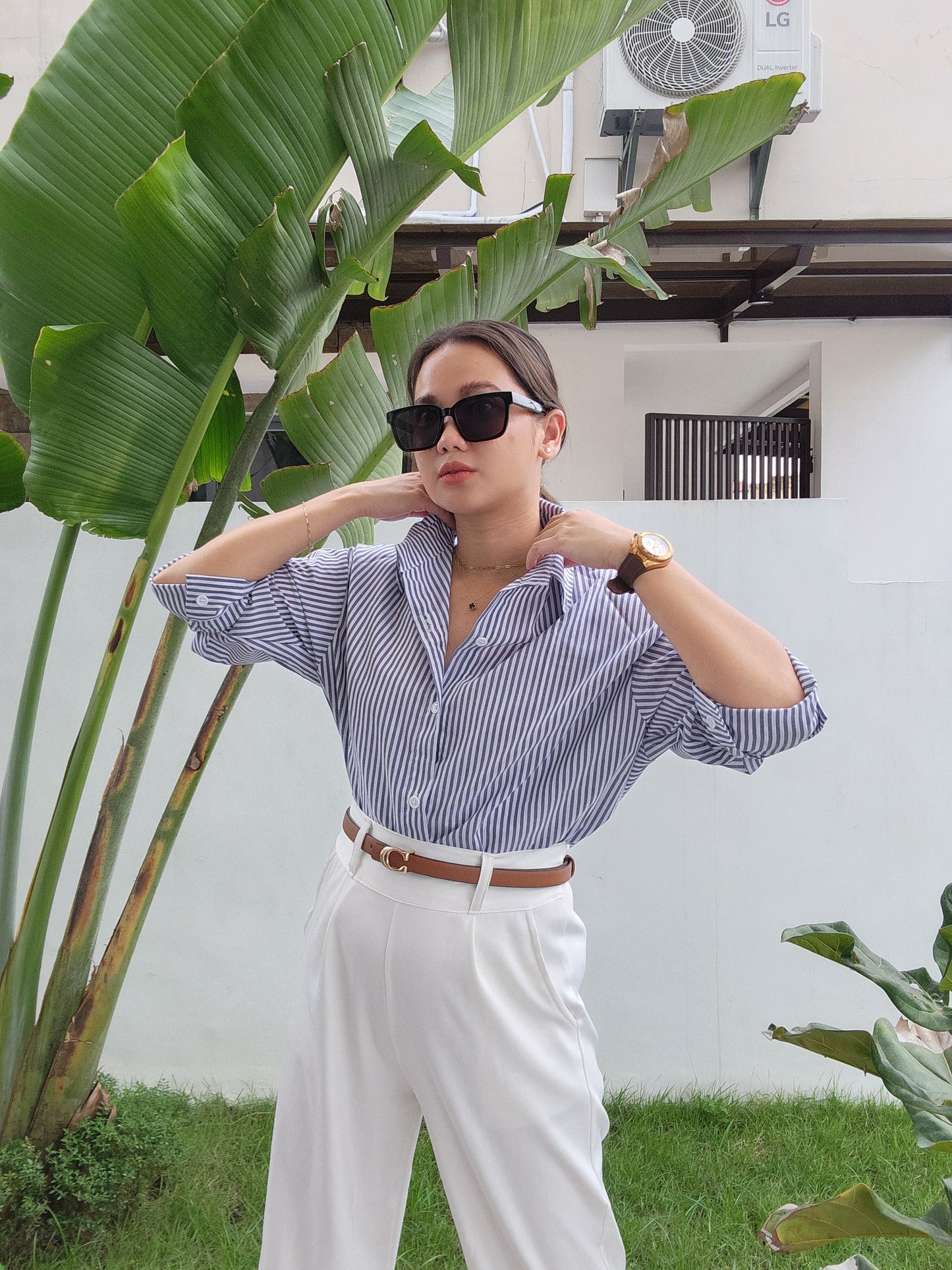 Striped Button Down Shirt