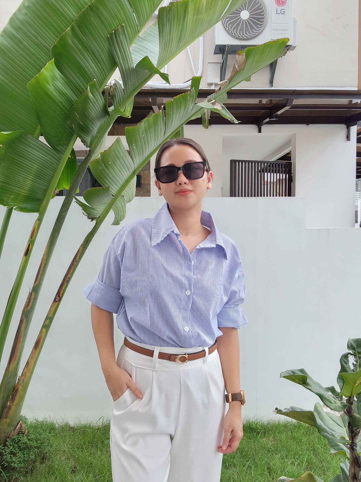 Striped Button Down Shirt