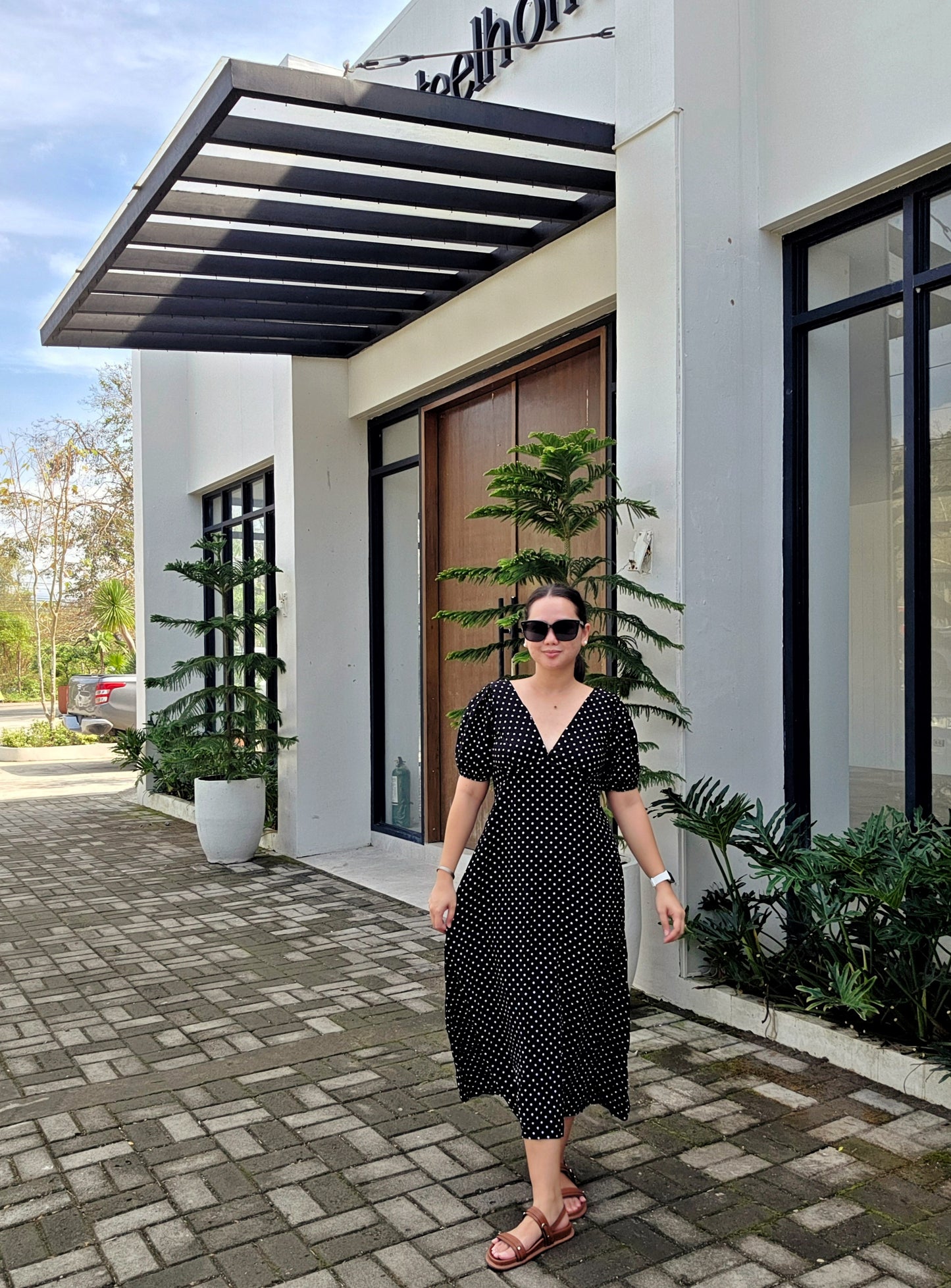 Polka Dot Midi Sundress