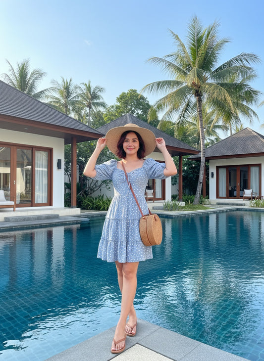 Tie Front Mini Dress