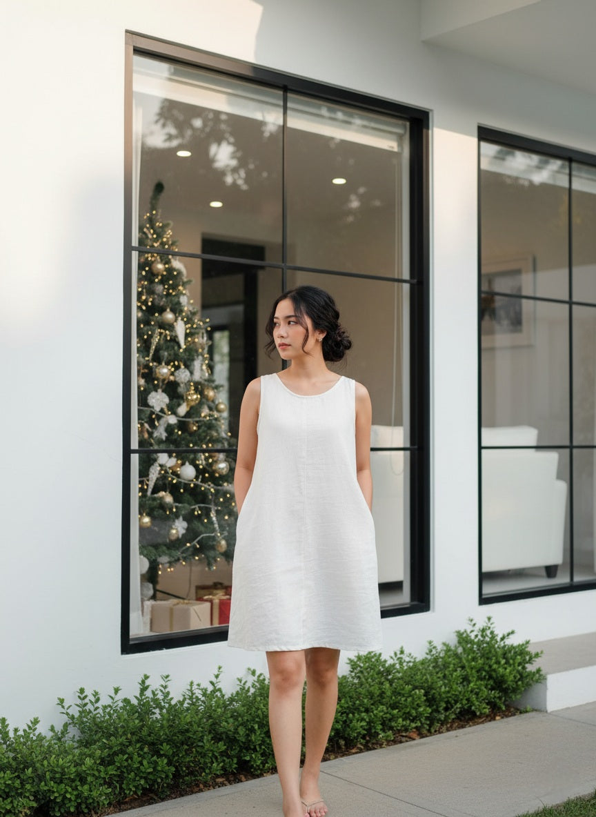 Linen Shift Dress