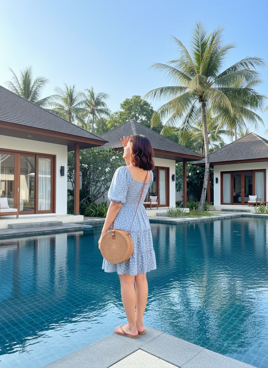 Tie Front Mini Dress