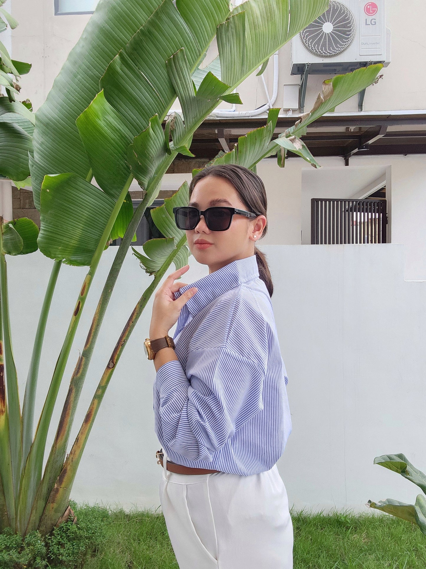 Striped Button Down Shirt