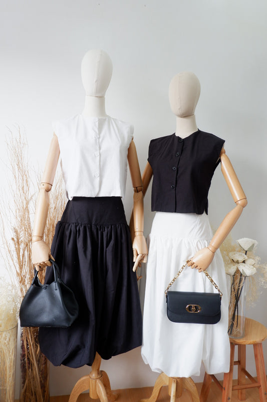 Sleeveless Bubble Midi Set