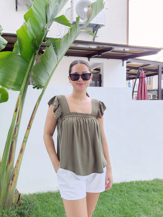 Soft Linen Butterfly Top